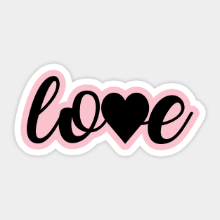 Love Valentines Day Design Sticker